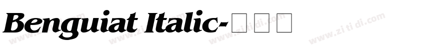 Benguiat Italic字体转换